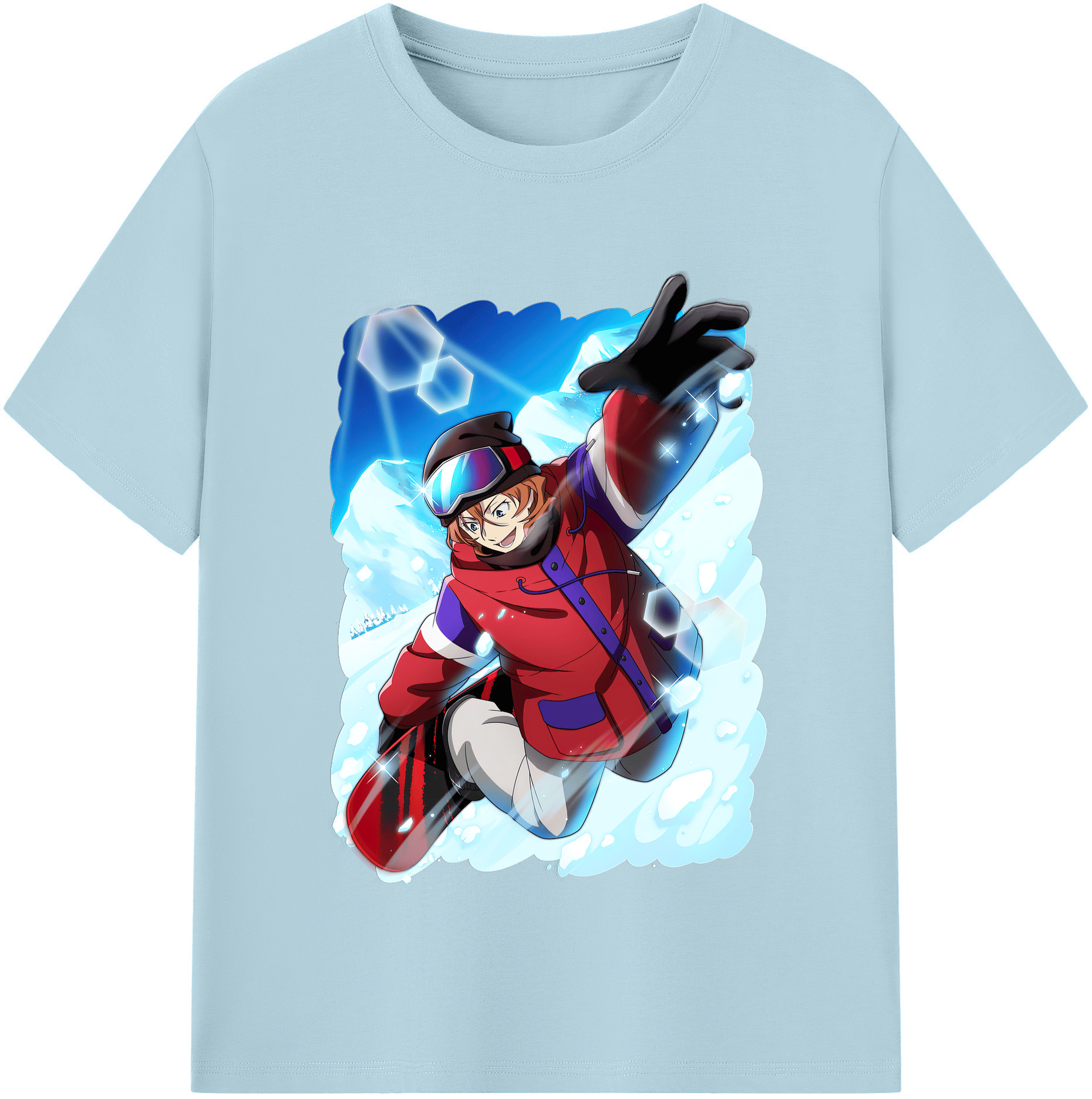 （画像用） 文豪ストレイドッグス Bungo Stray Dogs 綿100％半袖Tシャツ（フロントプリント）